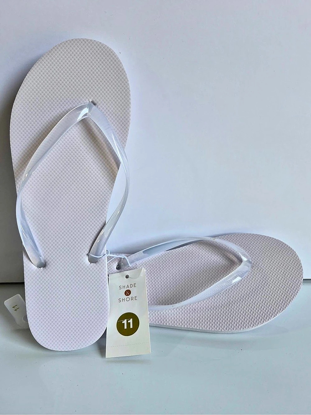 Shade & Shore Sydney Flip Flop Sandals White US 11